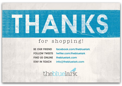 Thanks postcard